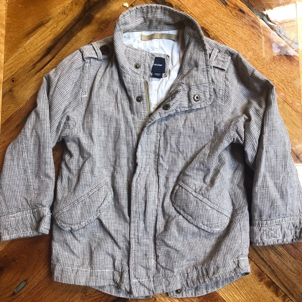 Gap kids bomber linen jacket